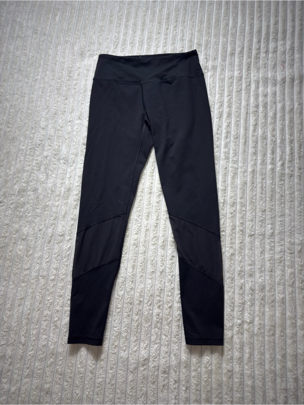 Victoria Sport Knockout Women's Black Ankle Leggings Size M High Rise Stretch
